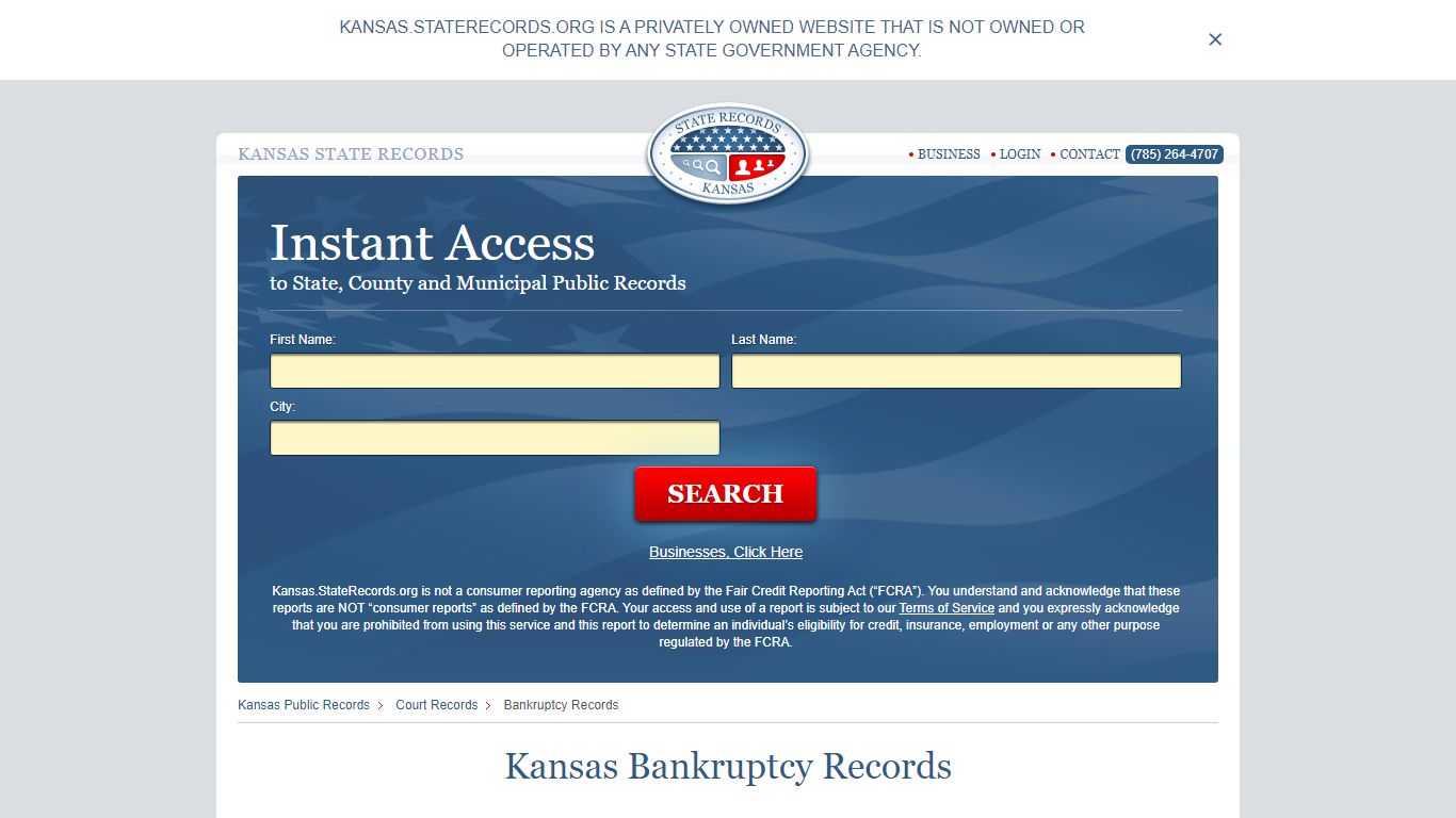 Kansas Bankruptcy Records | StateRecords.org